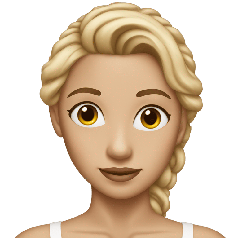 genmoji：一位有中等到浅色皮肤的女性，身穿芭蕾舞服装。