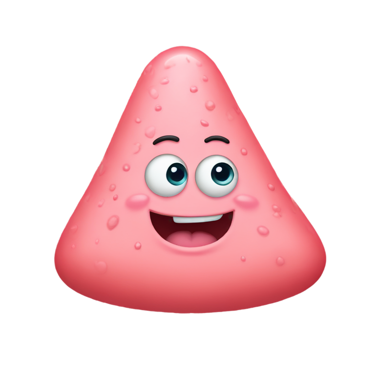 genmoji: Patrick star but fat