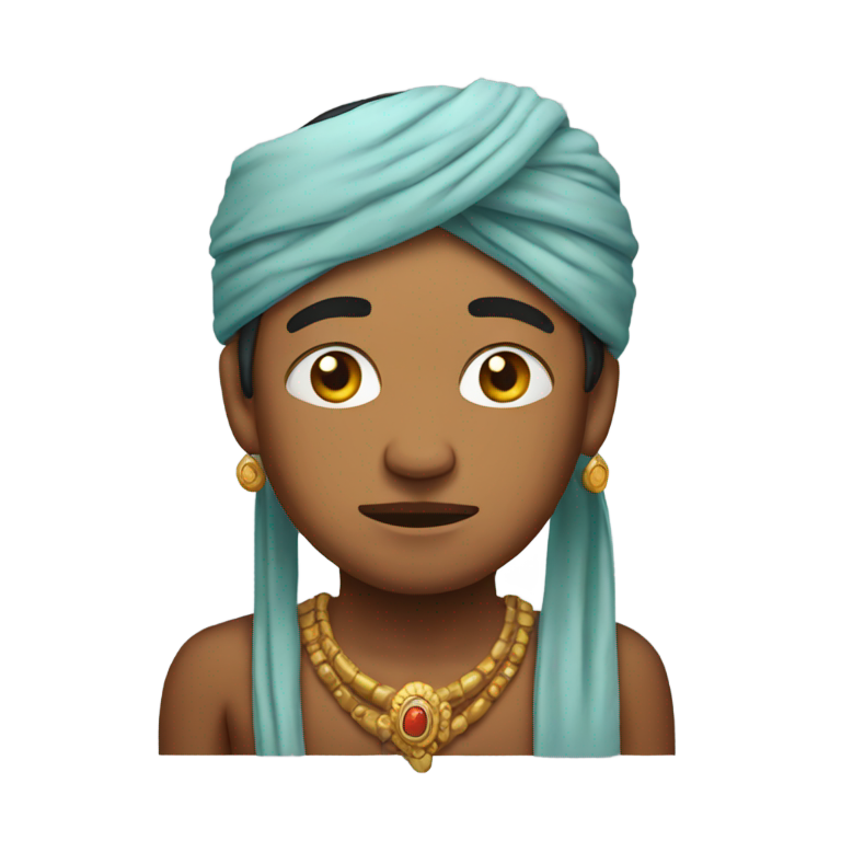 genmoji：戴头巾的哭泣印度男子