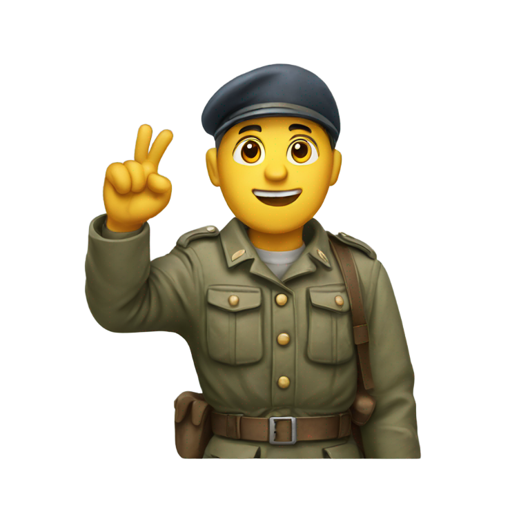 genmoji：1945年德国士兵举起右臂