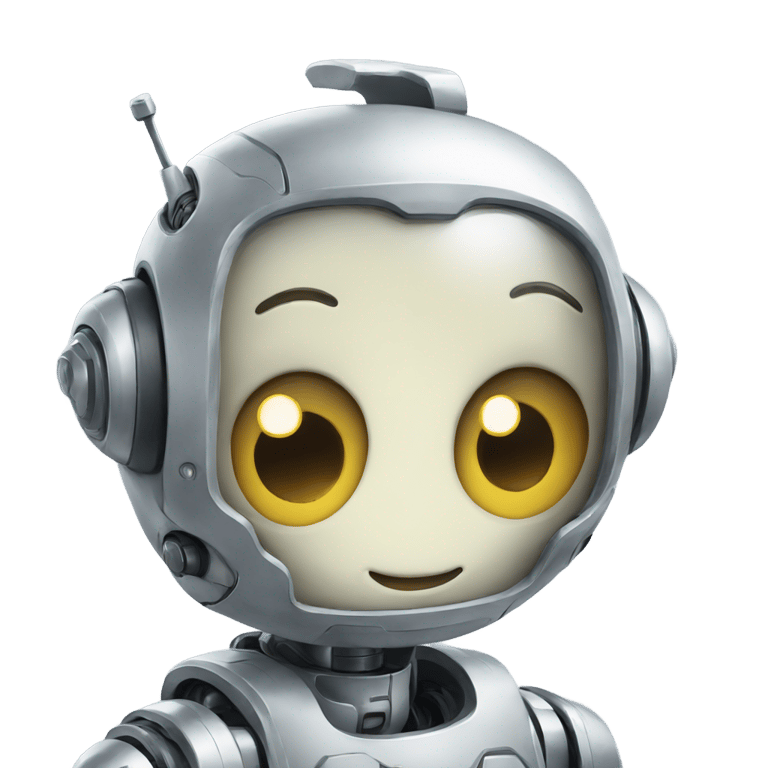 絵文字：friendly and cute robot