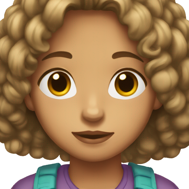 genmoji : Mattie Elizabeth Crockett, douce fille de 10 ans