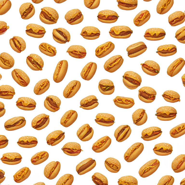 genmoji : Émoji souriant jouant avec un hot-dog