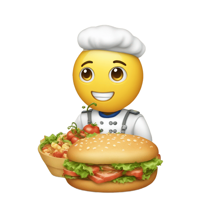 genmoji : A dod with favorite food