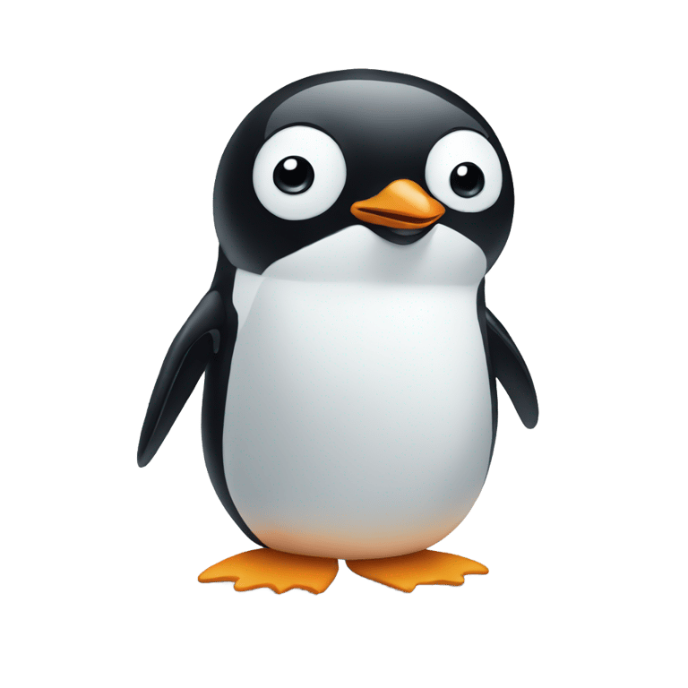 genmoji：一只半冻的企鹅