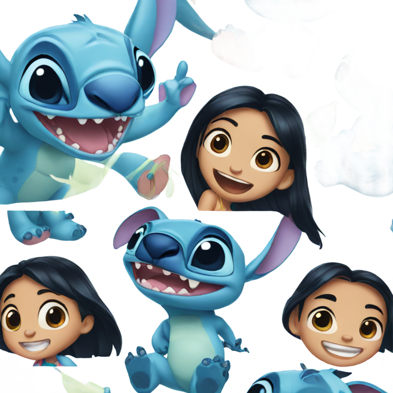 genmoji：莉罗和史迪奇