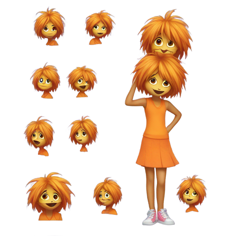 絵文字：女の子バージョンのロラクス