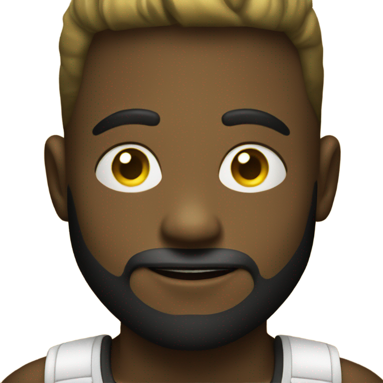 genmoji: Yellow emoji with a big black dick