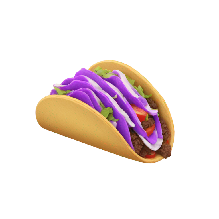 genmoji : Taco violet