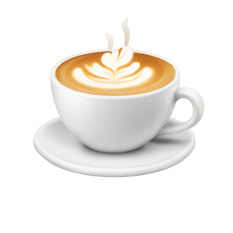 genmoji: hot cappucino