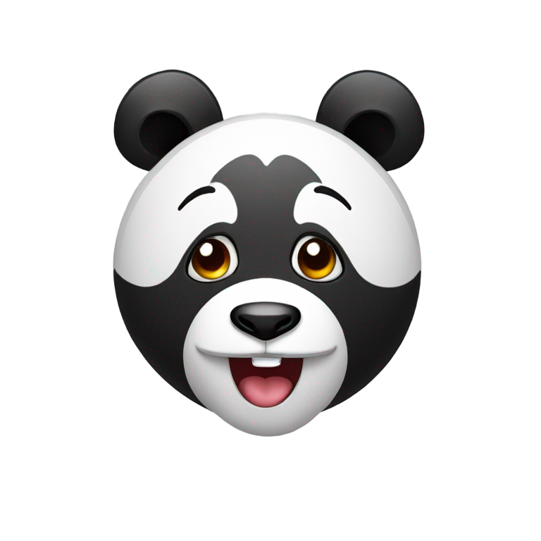genmoji：熊猫版泪流满面的表情符号