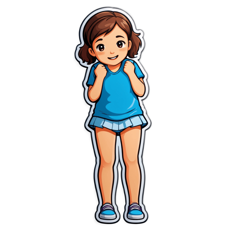絵文字：女の子がおしっこをする