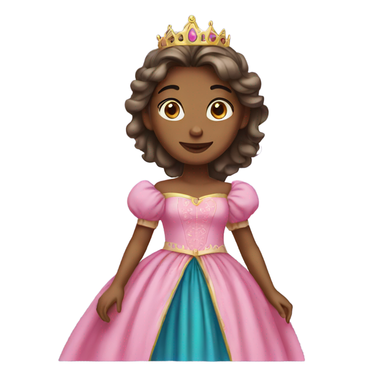 genmoji : Princesse en longue robe