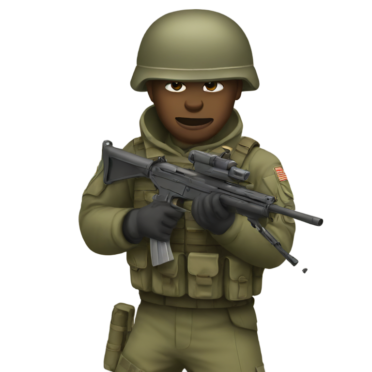 genmoji: soldier killing cat