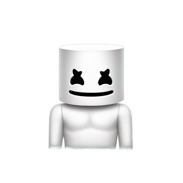 絵文字：Marshmello in the shape of Marshmello