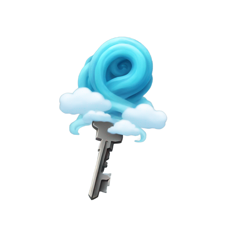 genmoji：钥匙 爱心 龙卷风