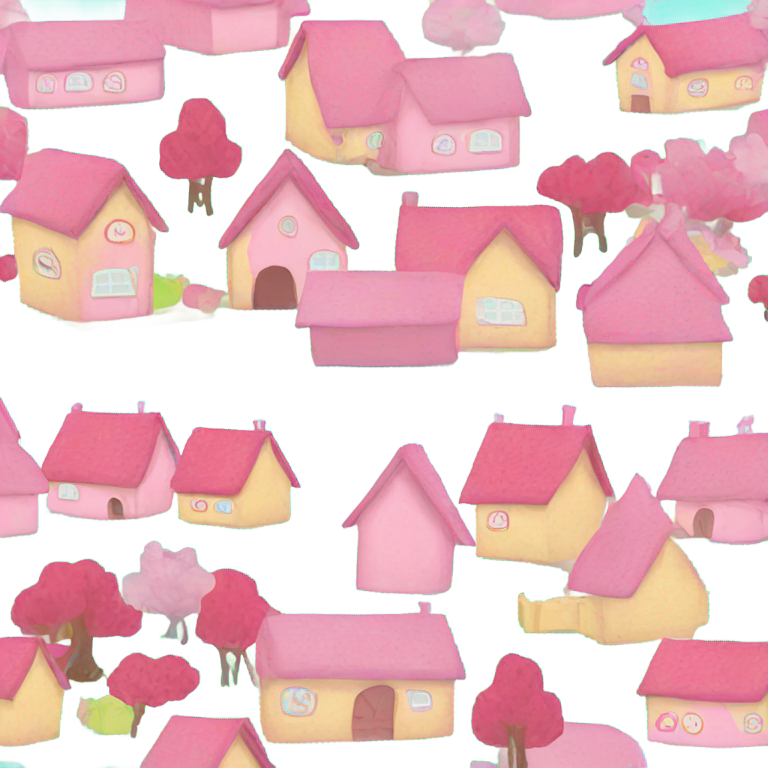 genmoji: peppa pig house