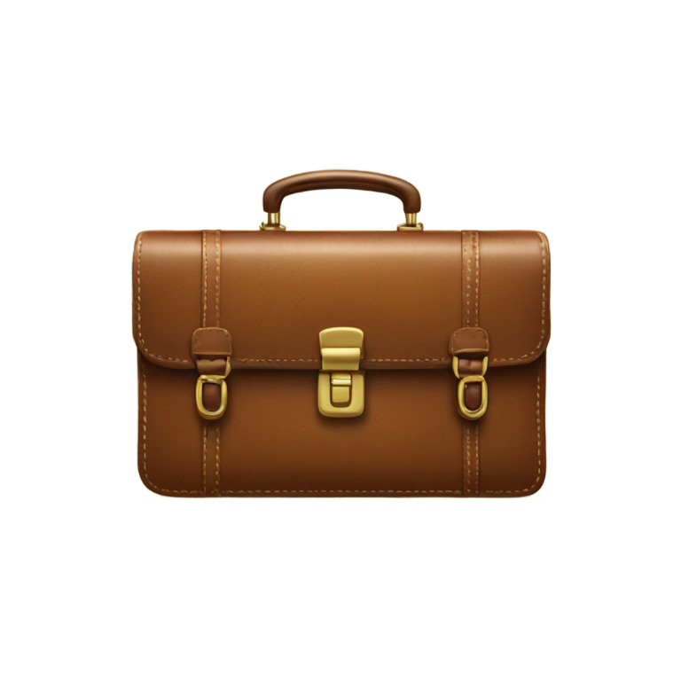 genmoji: Briefcase with a double tick mark on top