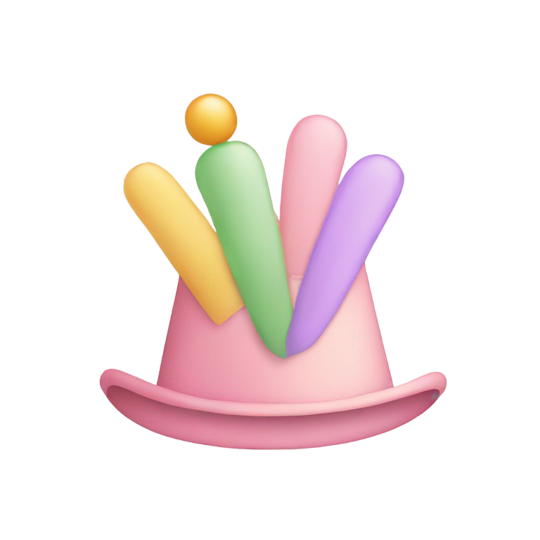 genmoji：春季淡彩色的生日帽