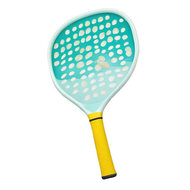 genmoji : Raquette de pickleball