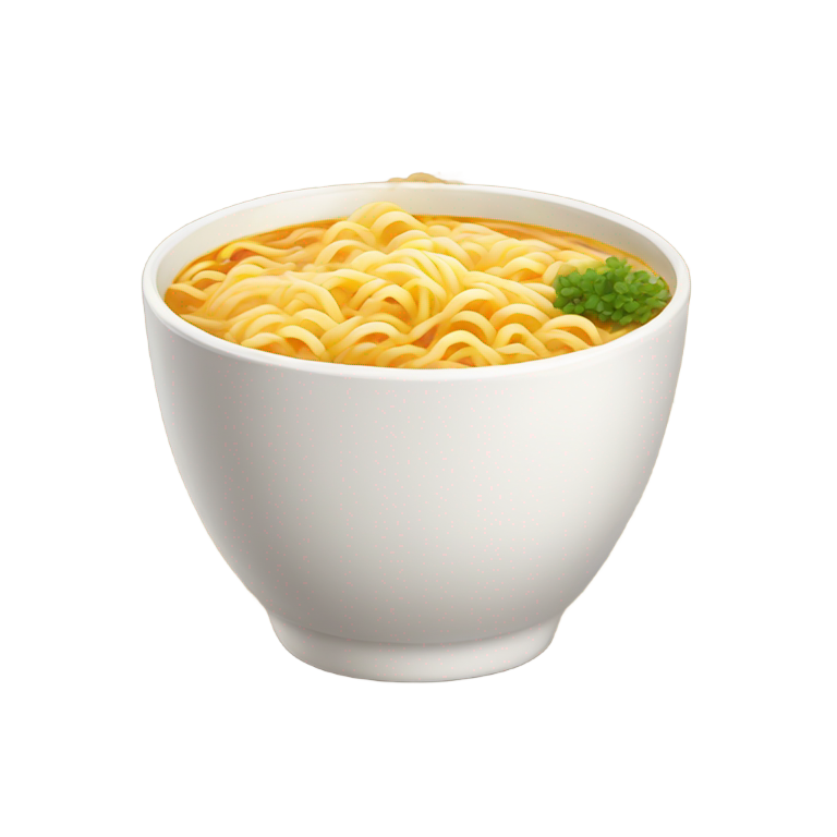 絵文字：チキン味のラーメン一杯