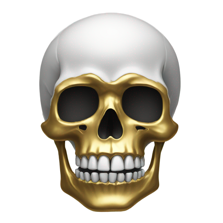 genmoji：黄金骷髅头