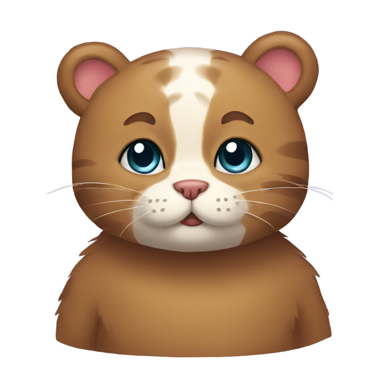 genmoji: Cat has a bear