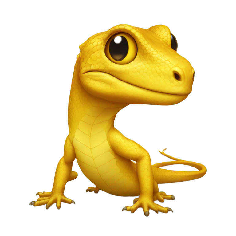 genmoji：Golden Lizard
