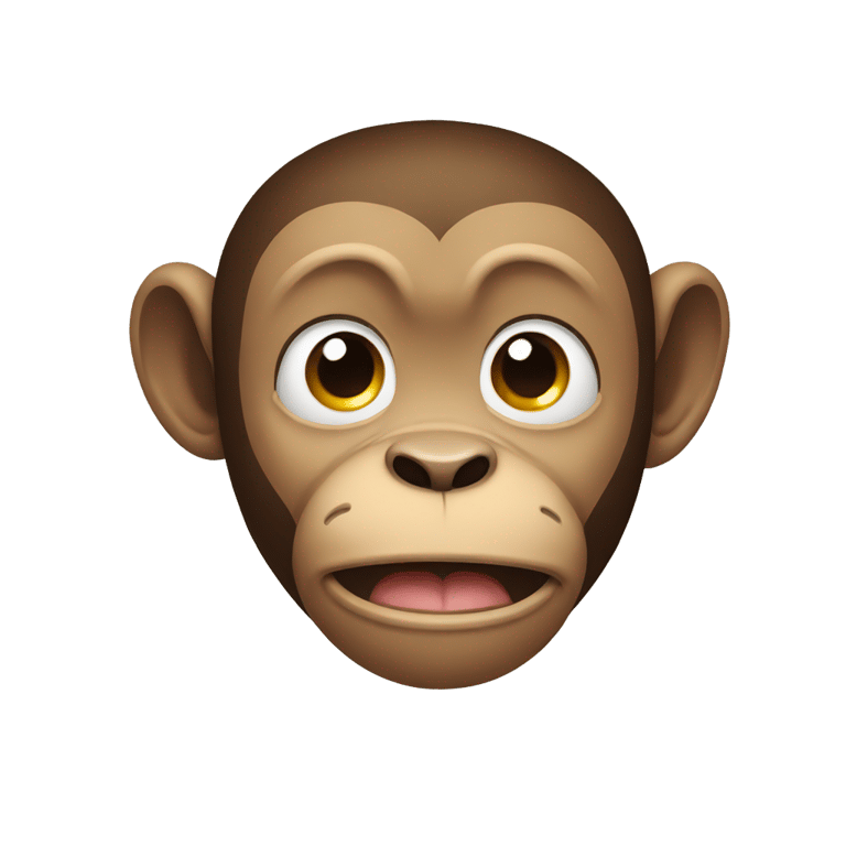 genmoji: A crying monkey
