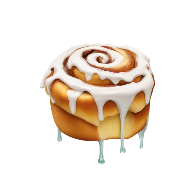 絵文字：make a cinnamon roll with drips make one only