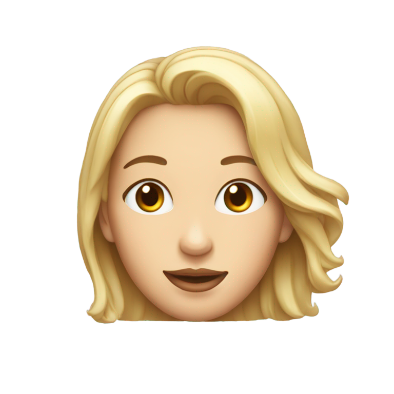 genmoji: Visage de femme et qui a beaucoup de sperme qui coule sur le visage