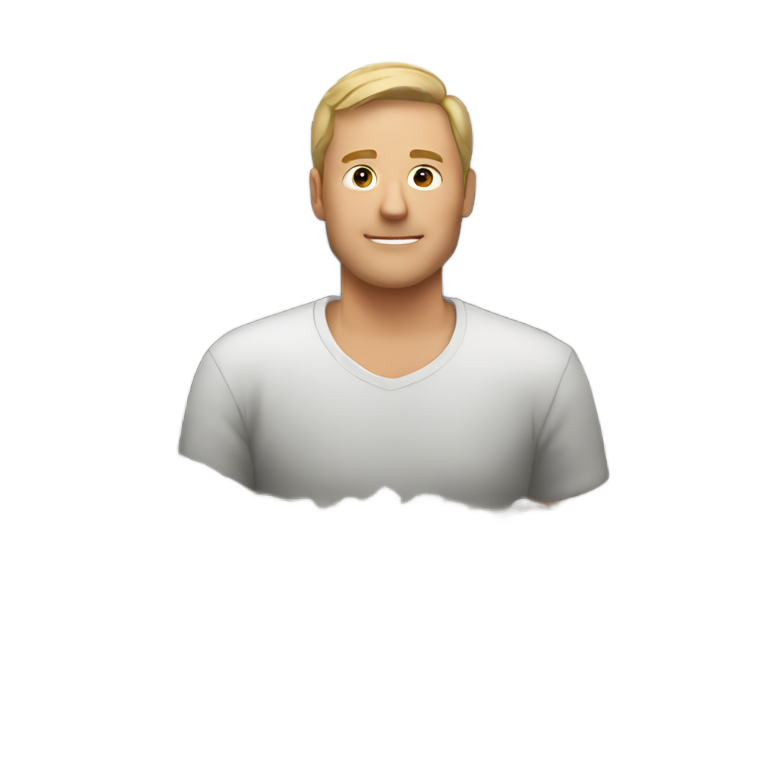 genmoji：男人躺在灰堆中