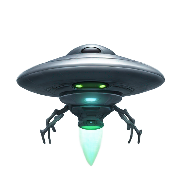genmoji: alien on ufo