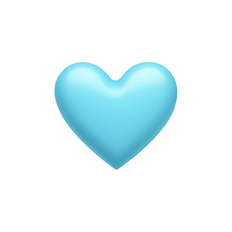 genmoji : Cœur bleu pastel