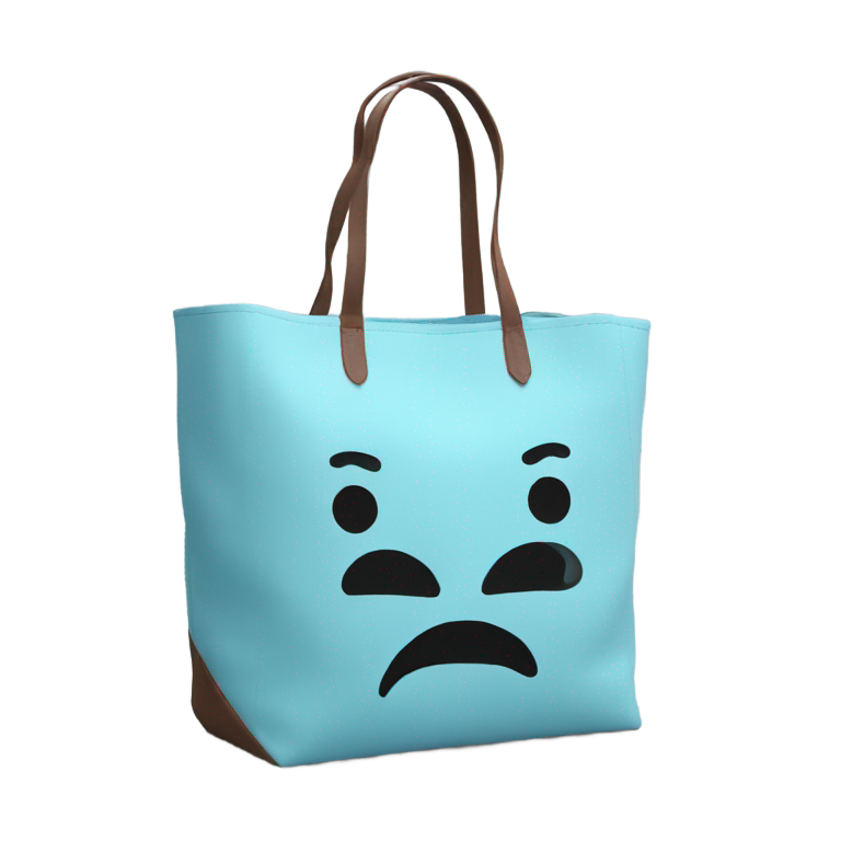 genmoji：蓝色手提袋