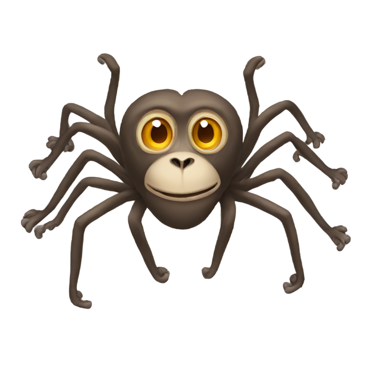 genmoji : 9 legged monkey