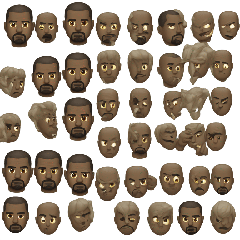 genmoji : bad kanye west evil