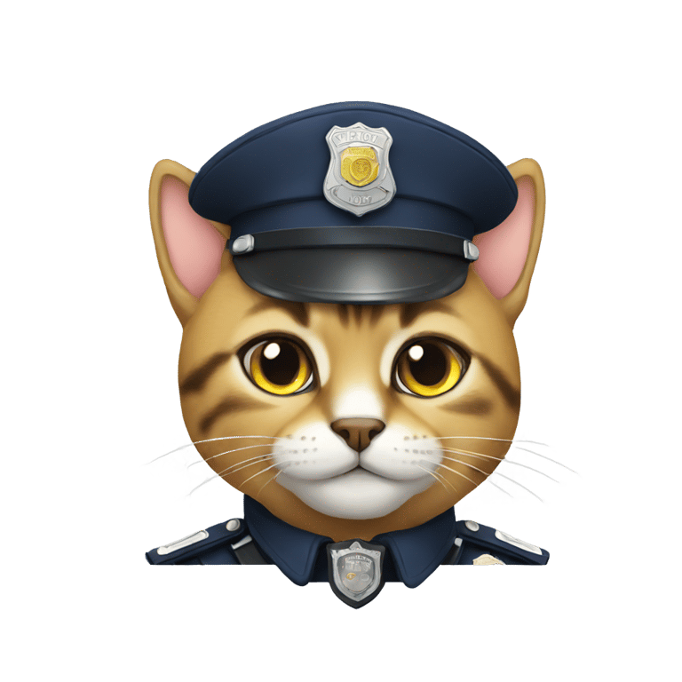 genmoji：警察猫