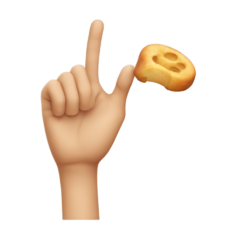 絵文字：hand gesture indicating how delicious it is