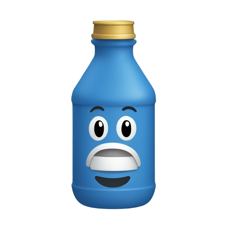 genmoji : Bouteille Stanley bleue