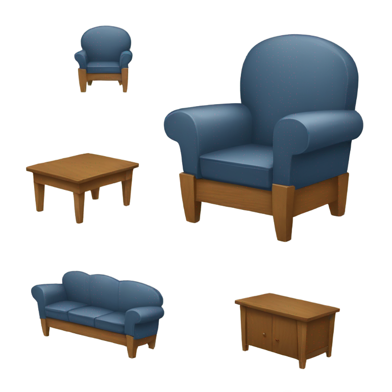 絵文字：破損した家具