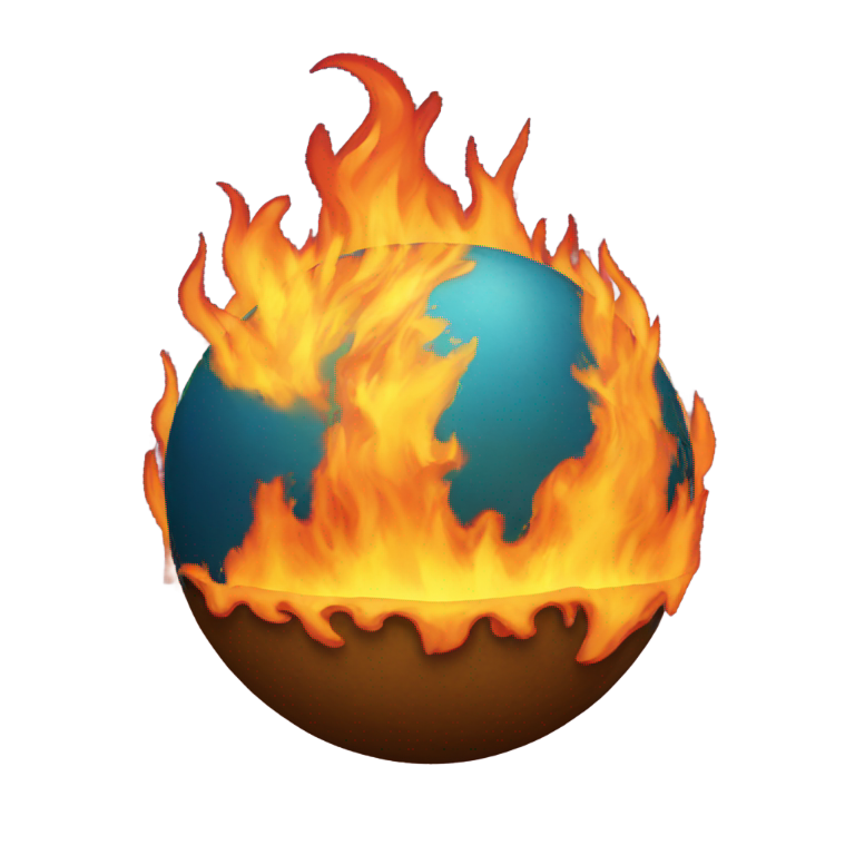 genmoji：地球在燃烧