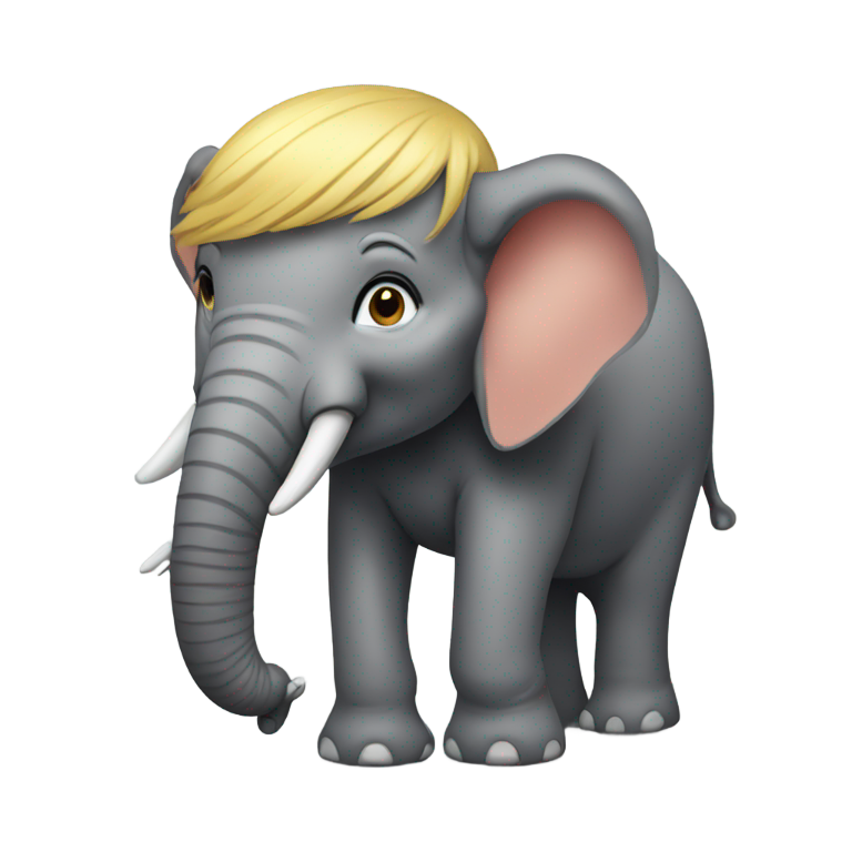 genmoji：唐纳德·特朗普的大象脸