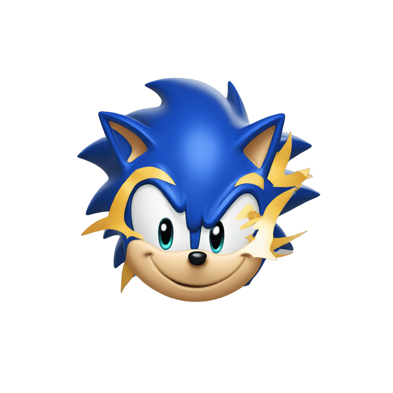 genmoji : Sonic le Hérisson