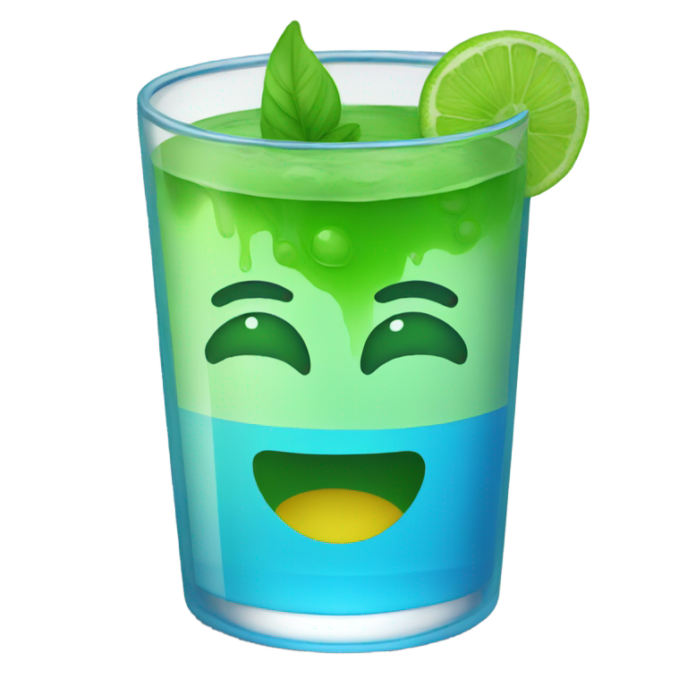 genmoji：绿变蓝复苏汁