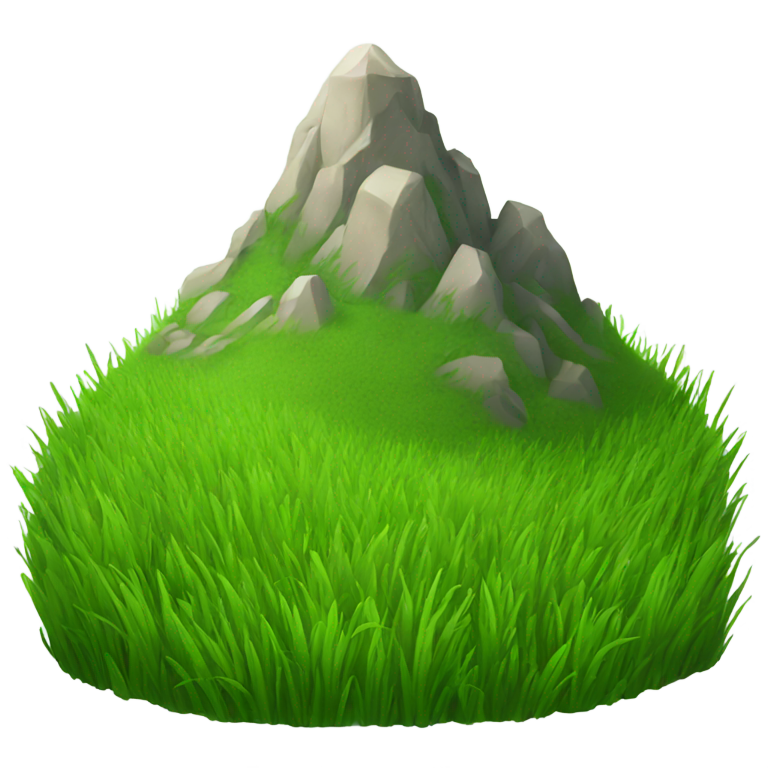 絵文字：草の山