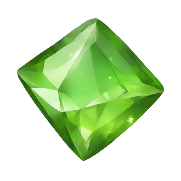 genmoji：Peridot gem