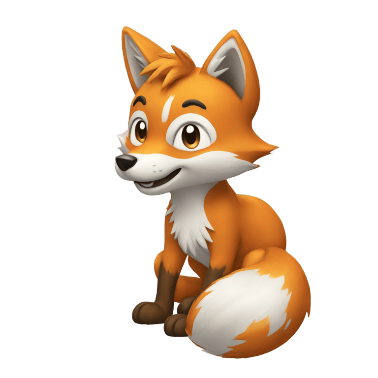 genmoji: Tails the fox