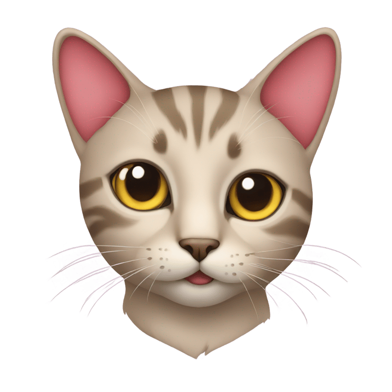 絵文字：A cat with eyes made of hearts