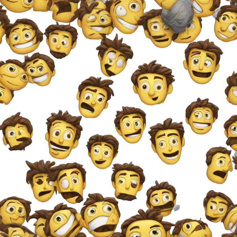 genmoji : Tom Kenny en slip rayé